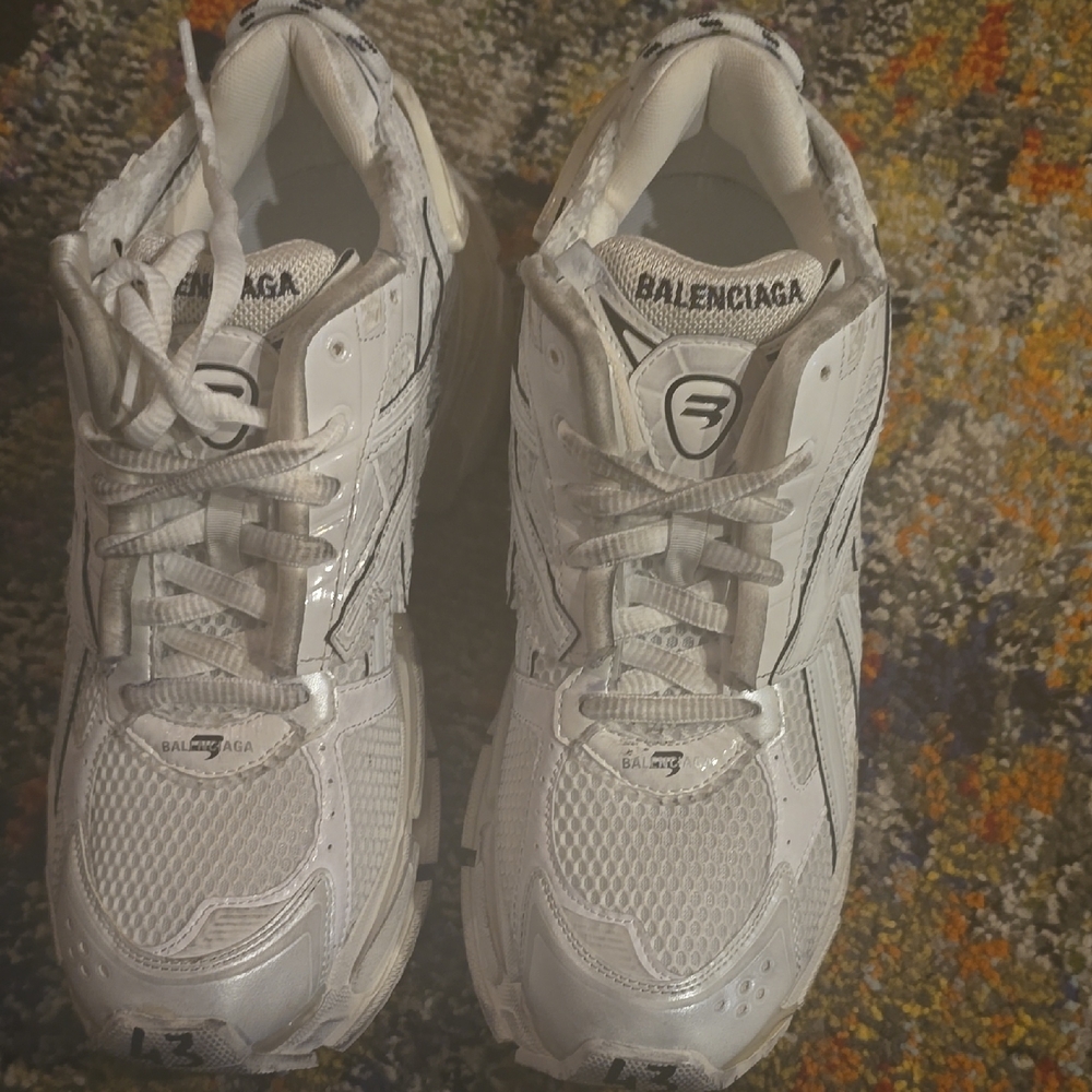 Balenciaga White Athletic Shoes
